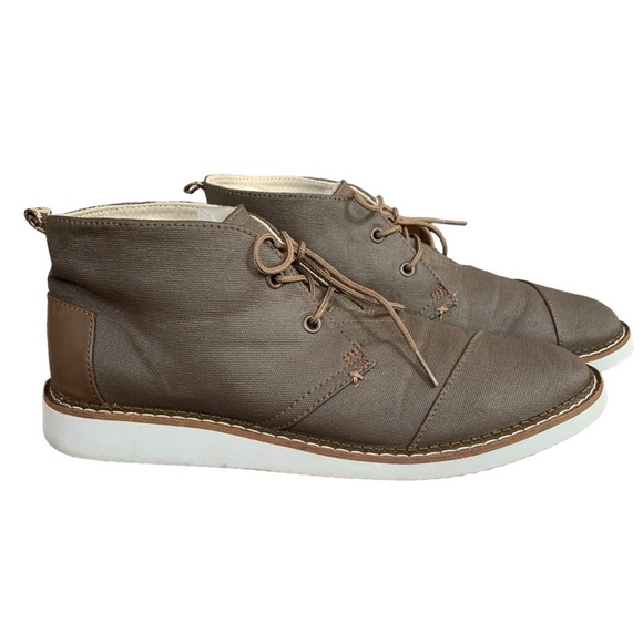 TOMS Mateo Chukka Coated Canvas Boot Men’s Size 10 - Picture 4 of 11